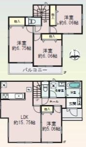 別所5丁目新築分譲地　１号棟　間取り図