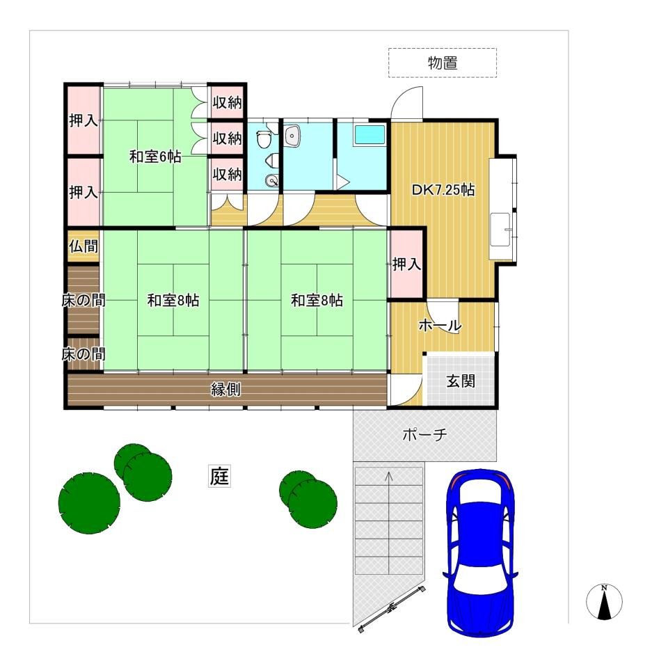 南旭ヶ丘町一戸建て　間取り