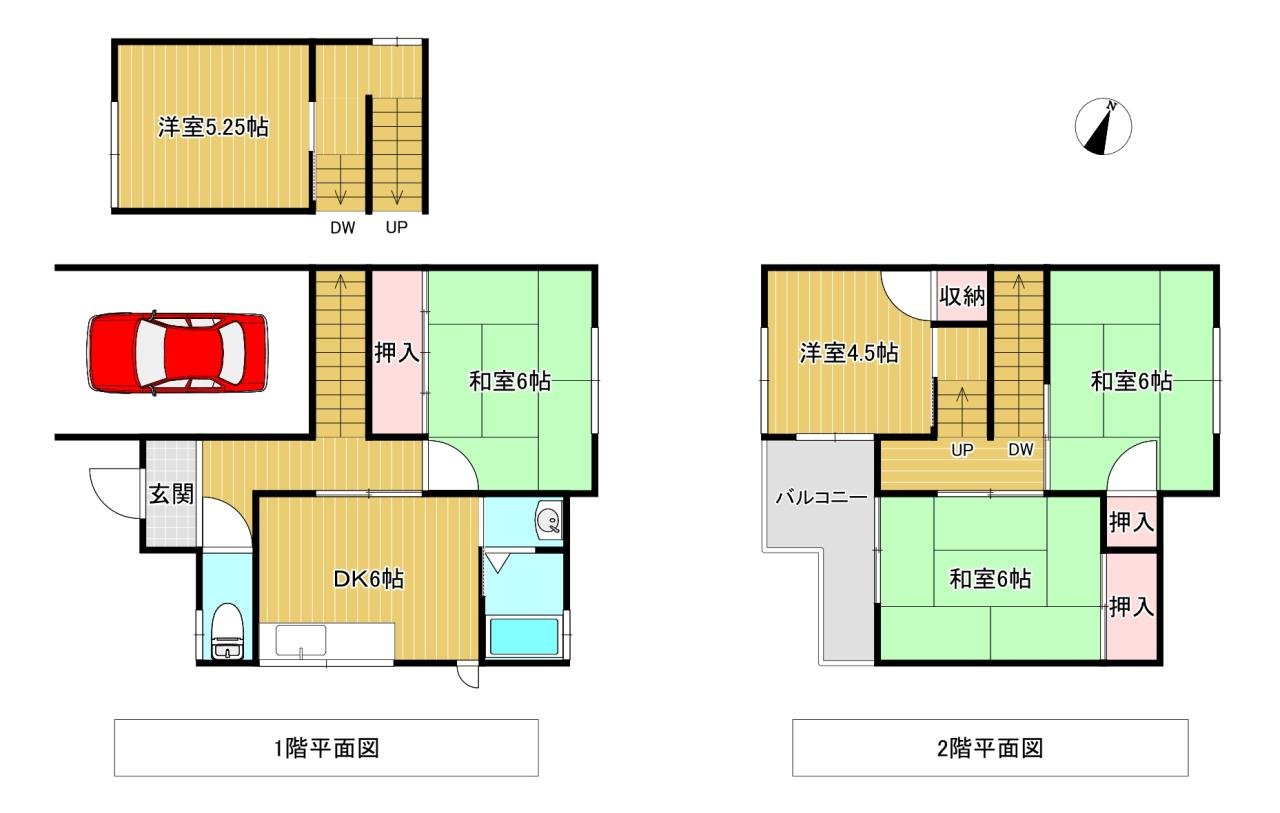 伊賀2丁目一戸建て　間取り