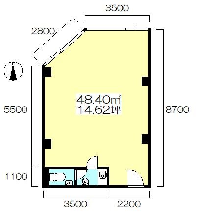 谷ビル4階　間取り