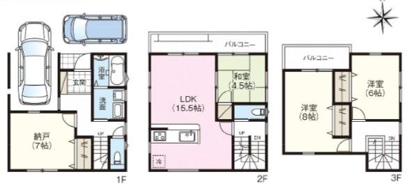 一津屋６丁目新築一戸建て　間取り