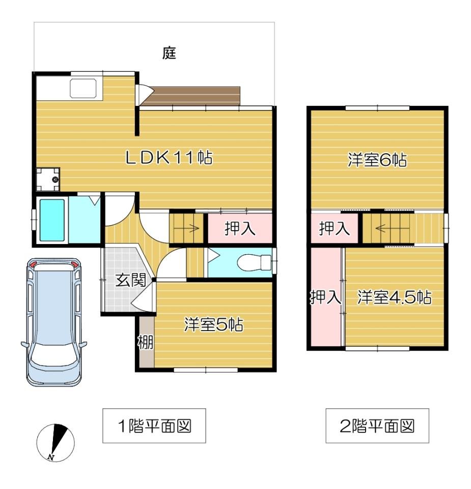 須賀3丁目一戸建て　間取り