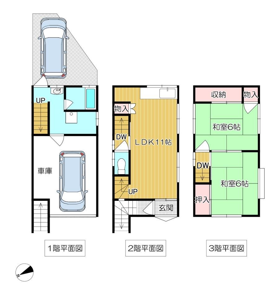 はびきの４丁目一戸建て　間取り