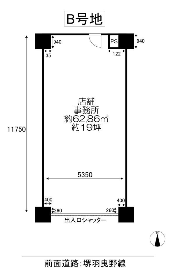 グランシャリオ藤井寺B号室　間取り