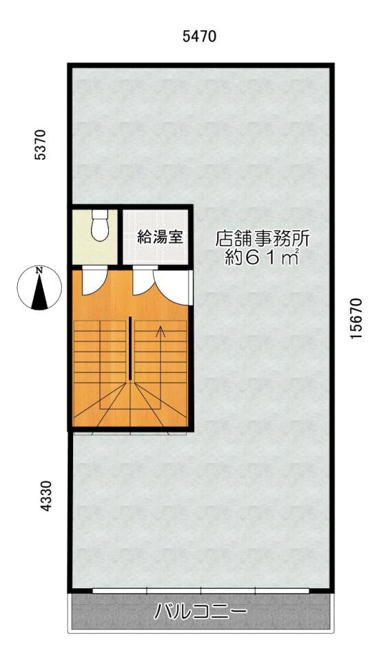 橋上ビル3階　間取り図